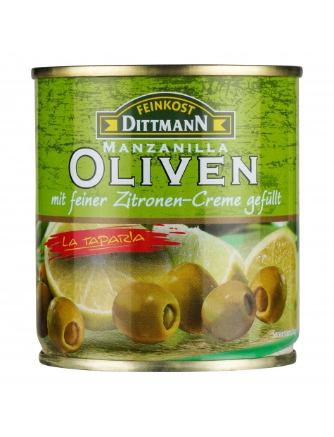 Zelené olivy s citrónovou pastou 